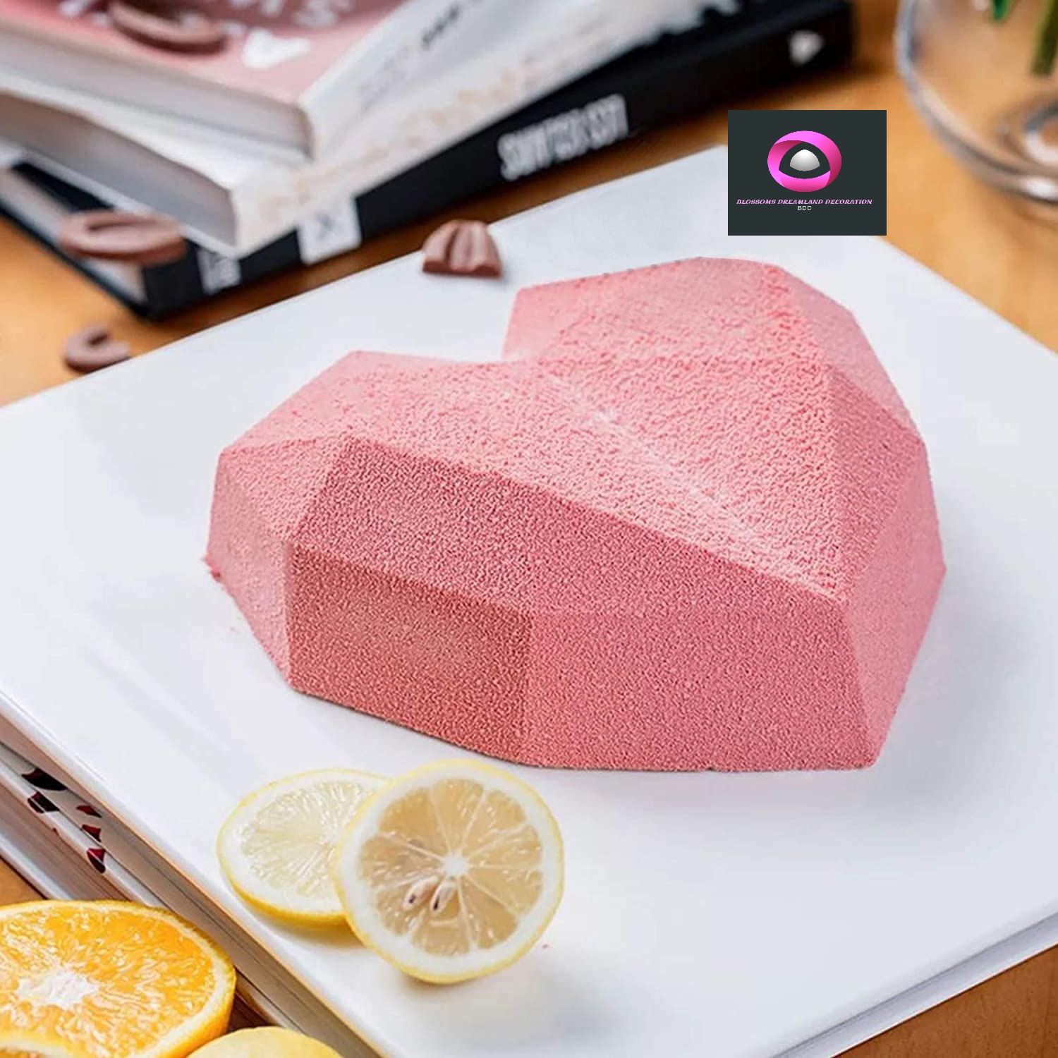 Heart Silicone Molds for Baking - Chocolate Molds Silicone Shapes Non-stick Heart Shaped Cake Pan 3D For Mousse, Chocolate Brownie, Cheesecake, Jelly, Ice Cream, Fondant, Cakes - Breakable Heart Mold. 
