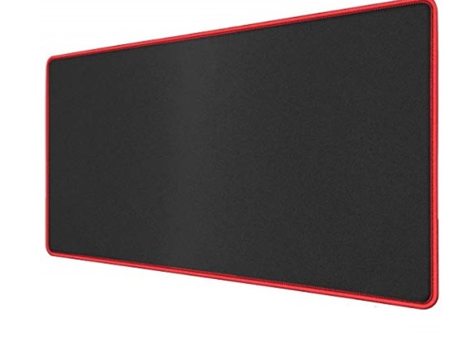 PLAIN MOUSEPAD BLACK/Red/Blue-- BIG (800 X 300 X 3MM)(11.8x31.5x0.12 Inches). 