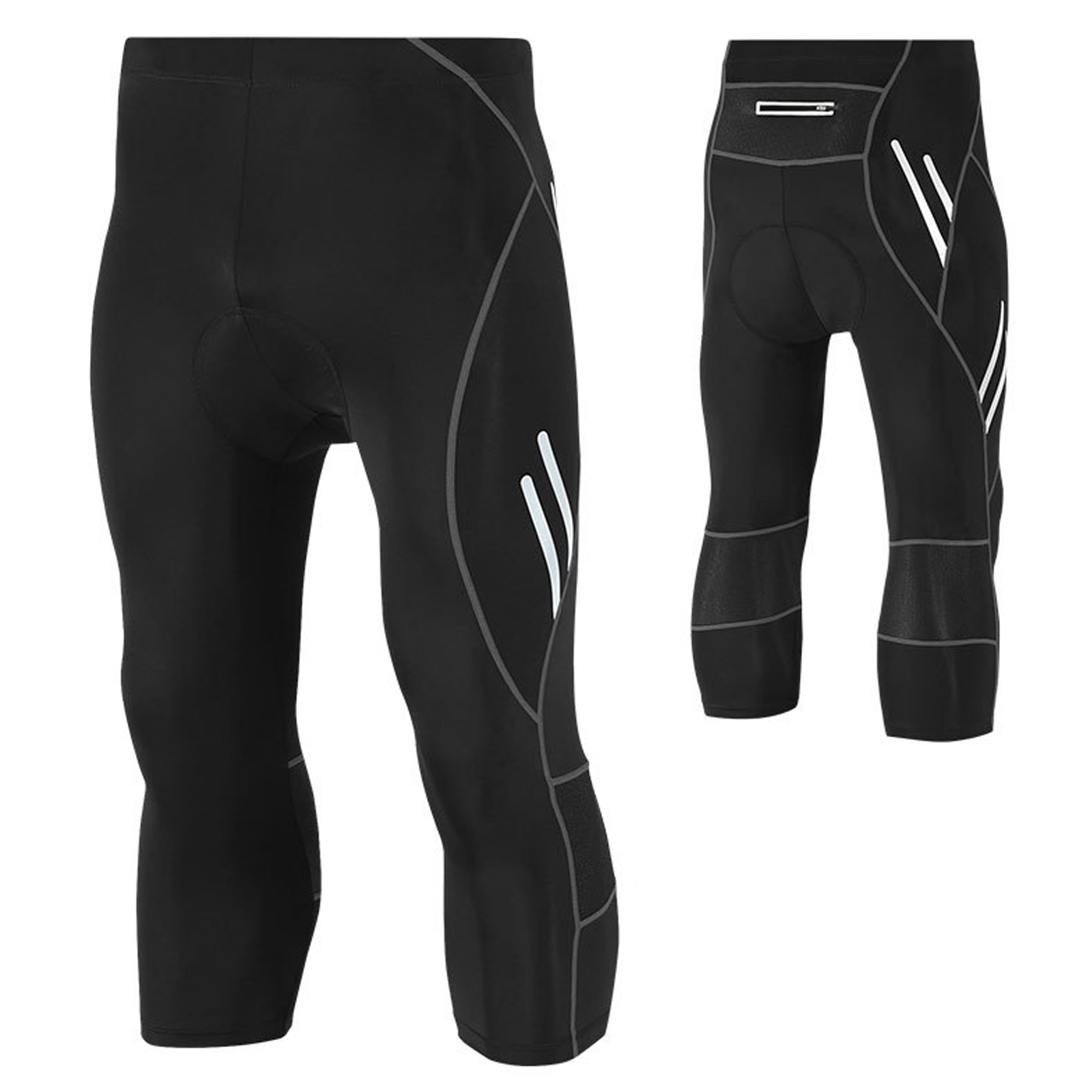Black 4XL Size Men's Compression Pants 