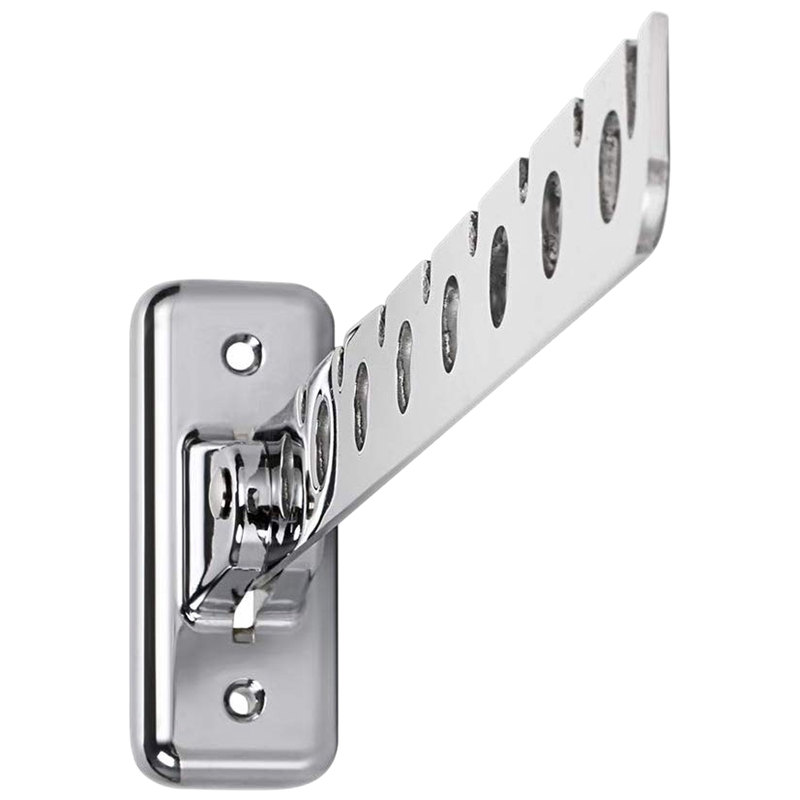Folding Wall Mounted Clothes Hanger, Clothes Hook with Swing Arm Holder Clothing Hanging System, Closet Storage Organizer Heavy Duty Drying Rack(8 Holes). 
