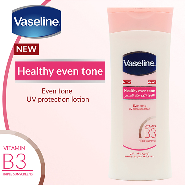 Healthy Even Tone Vaseline  (vhet) with Vitamin B3 and UV Protection 200 Ml Lotion. 