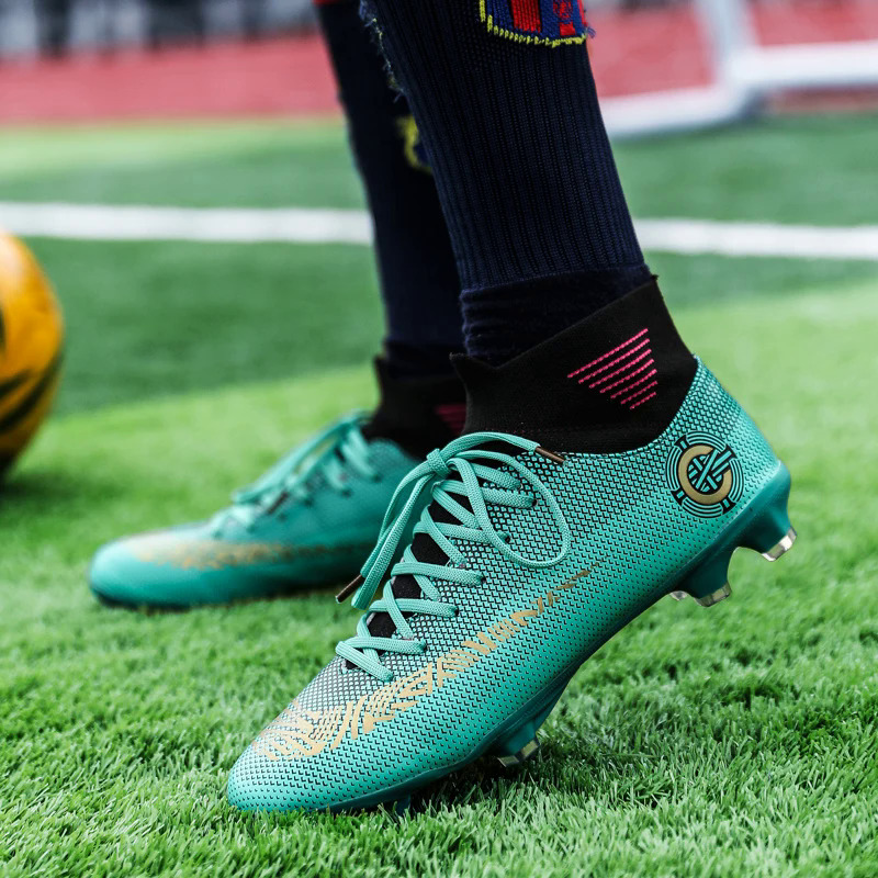 2023 New Adult Soccer Boots Men Professional Soccer Cleats Light High-top Men's Football Shoes Long Spikes Football Sneakers Men. 