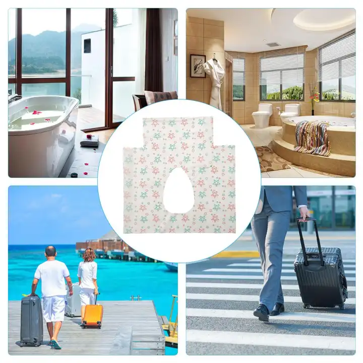 10 Pcs Disposable Toilet Seat Cover Waterproof Anti Slip Anti