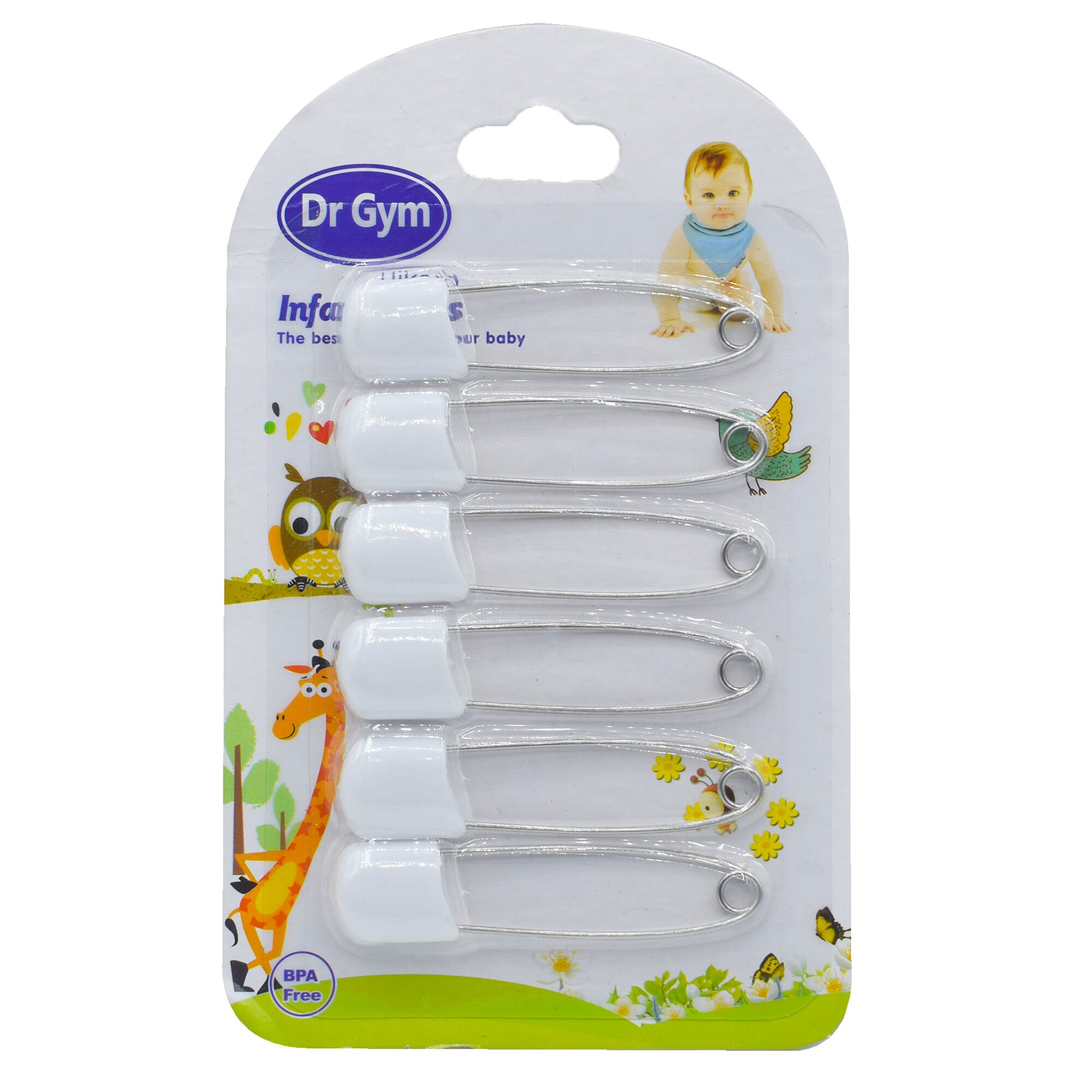 SAFETY PIN (DG-702)  Head Safety Pins Infant Kids Cloth Nappy Locking Brooch Buckles U-shaped Baby Care Shower Diaper Clips Holder |Blackkito|. 