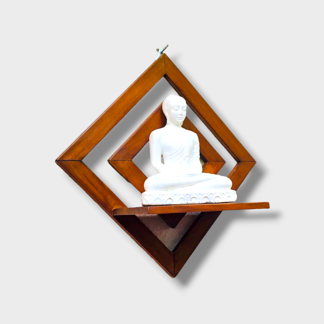 handmade altar shelf stand floating shelves wood wall mounted display stand wall decoration hanging rack wall decoration wood wall decoration wall art  wooden shelf  wood items wall items  hand made items wall rustic wood  hand made items wood art. 