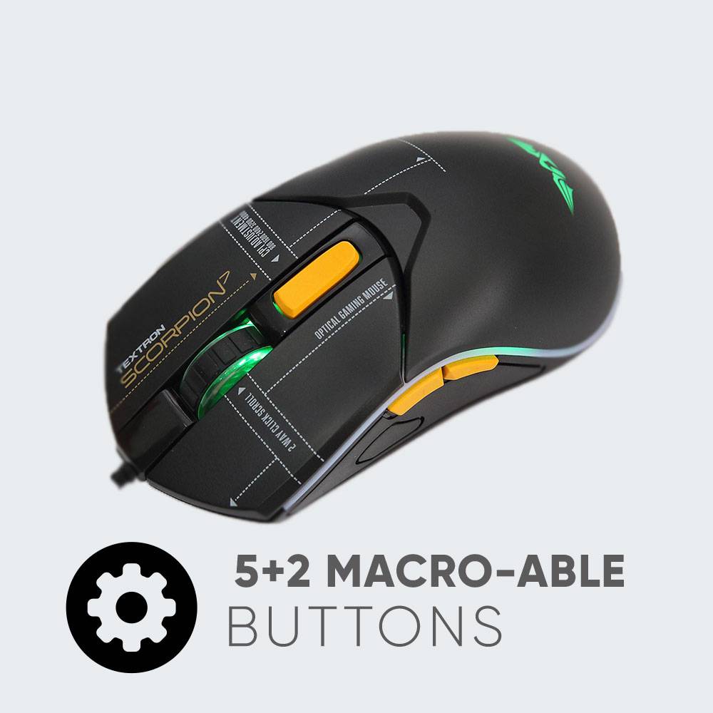 Armaggeddon Scorpion 7 RGB Gaming Mouse Daraz.lk