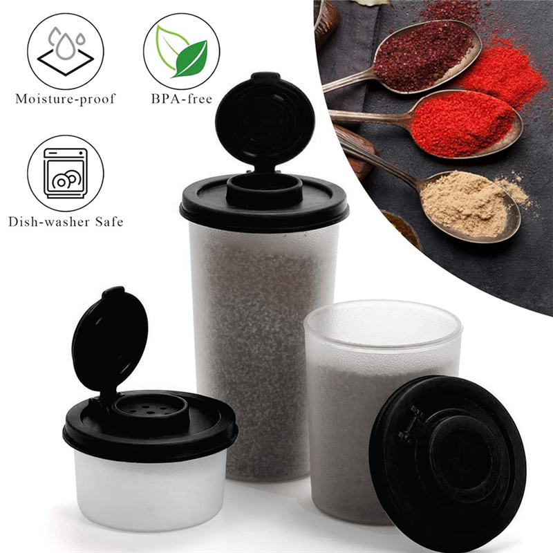 Salt and Pepper Shakers Moisture Proof Travel Spice Set Spice Jar. 