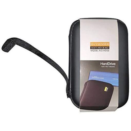 Haysenser External Hard Drive Case 2.5 Inch Shockproof Hard Drive Bag Travel Organizer Carry Case