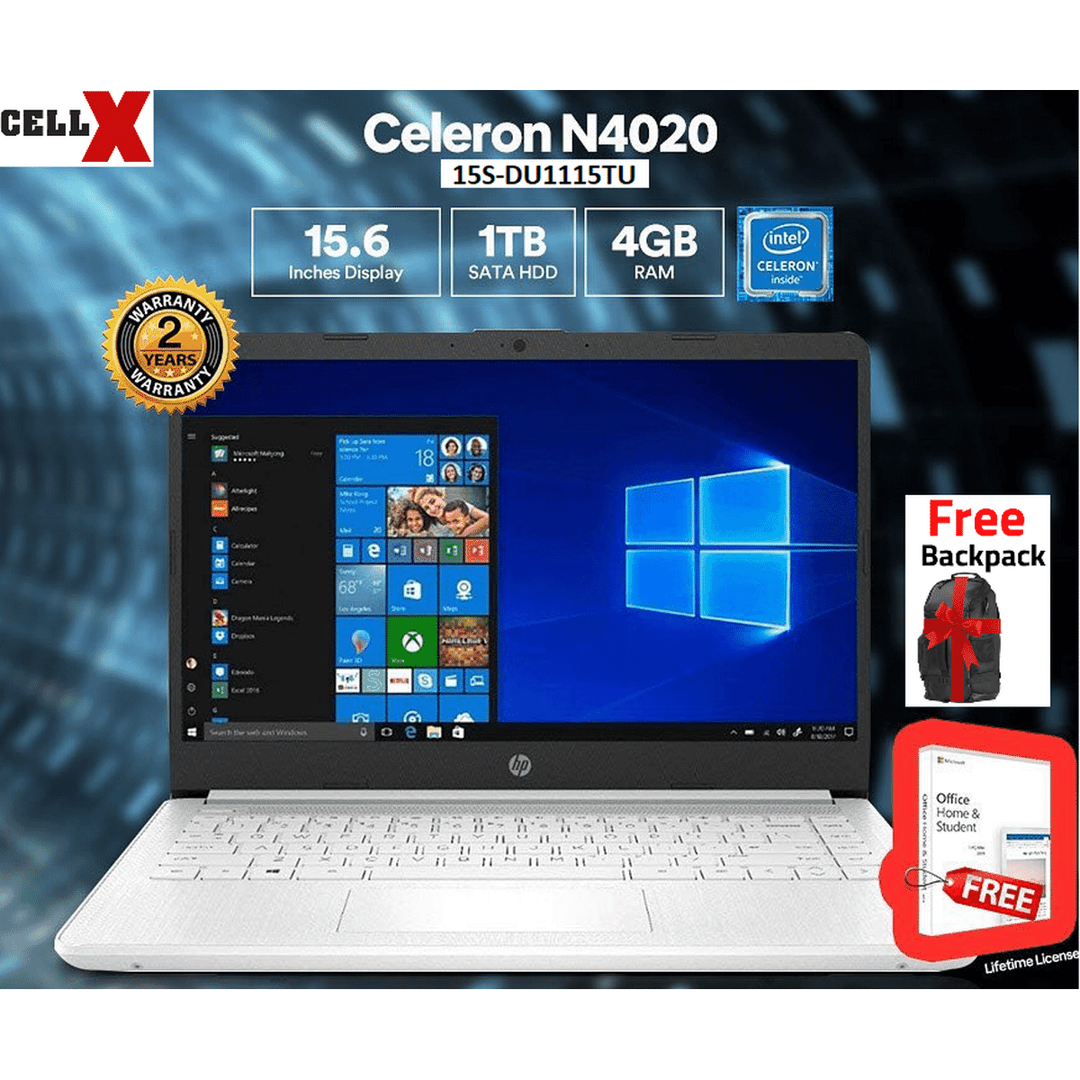 HP 15sDU1114TU Laptop (hp NoteBook) JET BLACK MS Office Home & Student/WIN10/2Years/hp Warranty