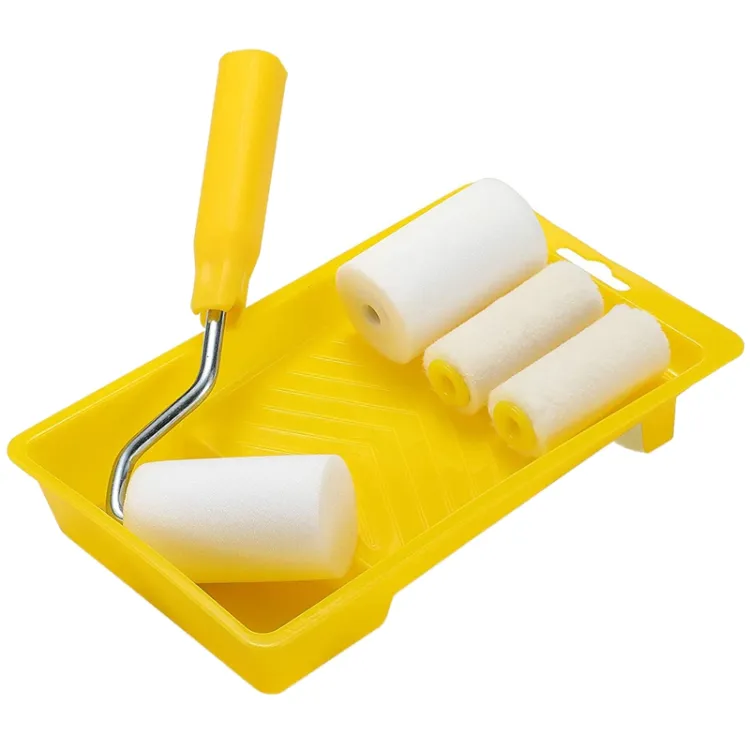 PAINT ROLLER W/HANDLE YELLOW 6  Paint Brushes, Paint Rollers
