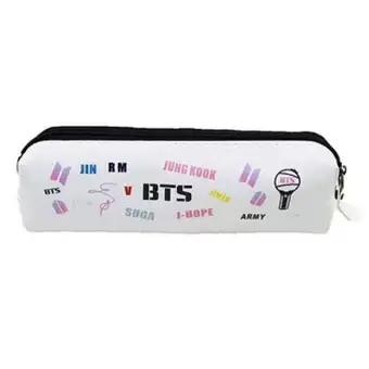 Kpop Bts Print Pencil Bag Zipper Pen 