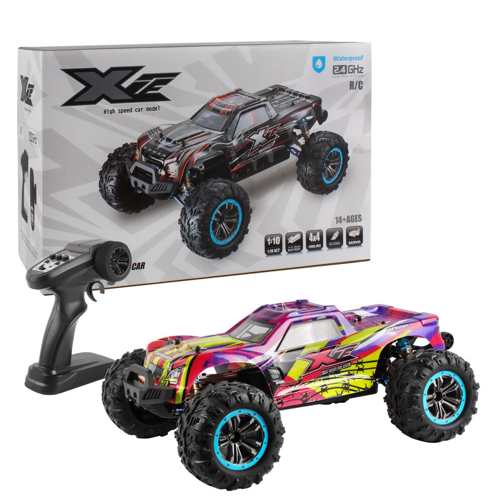 XLF F22A RTR 1/10 2.4G 4WD 70km/h Brushless RC Car Off-Road Vehicles Metal Chassis 3650 Motor 85A ESC-Pink. 