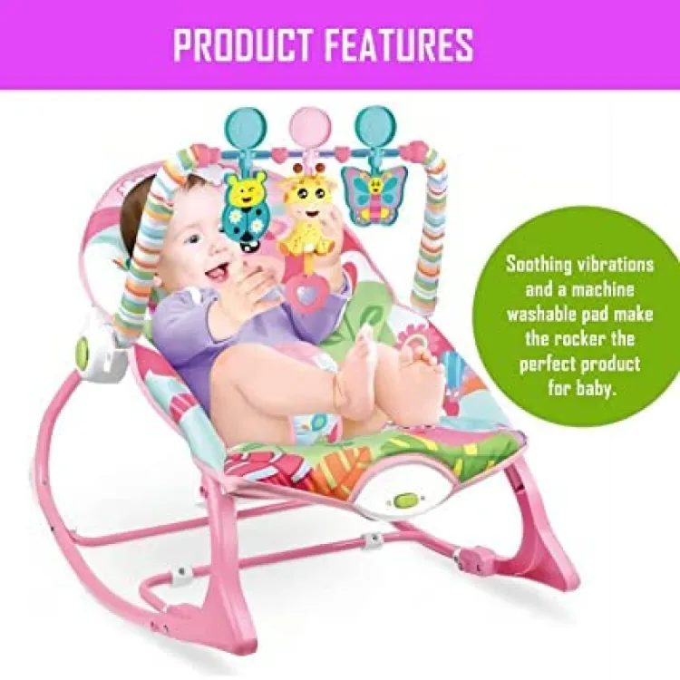 ibaby Cartoon Deluxe Bouncer Infant To Toddler Rocker Baby