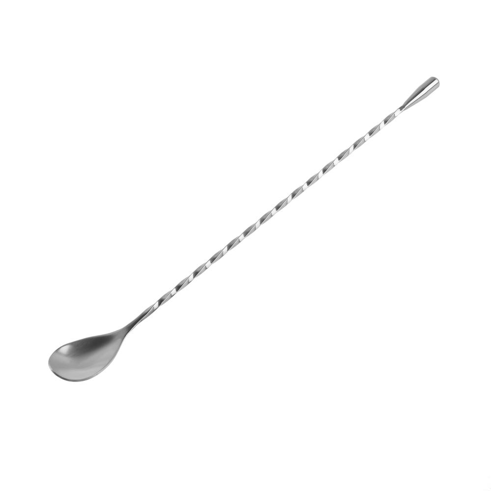 Stainless Steel Bartender Mixing Spoon Cocktail Stirrers, Spiral Pattern Bar Spoon Stirring Spoon With Long Handle. 