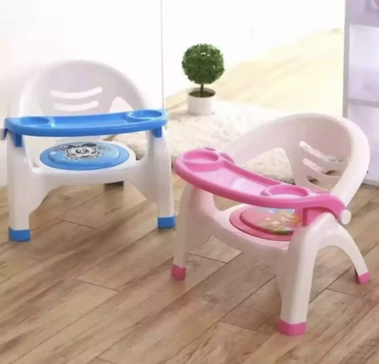 Baby Portable With Peep Music Sound Cushioned feeding chair Kids learning Comfortable. 
