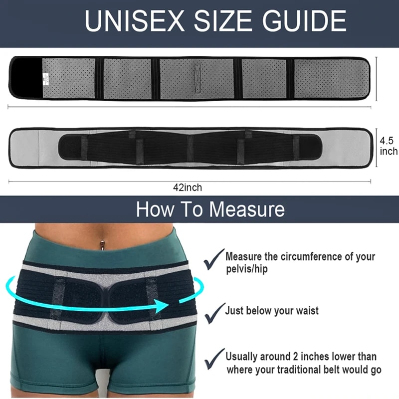 Sacr iac SI Joint Hip Belt for Sciatica Pelvic Lower Back Lumbar Pain Breathable Anti-Slip Pelvic Support Brace PostpartumHats & Caps. 