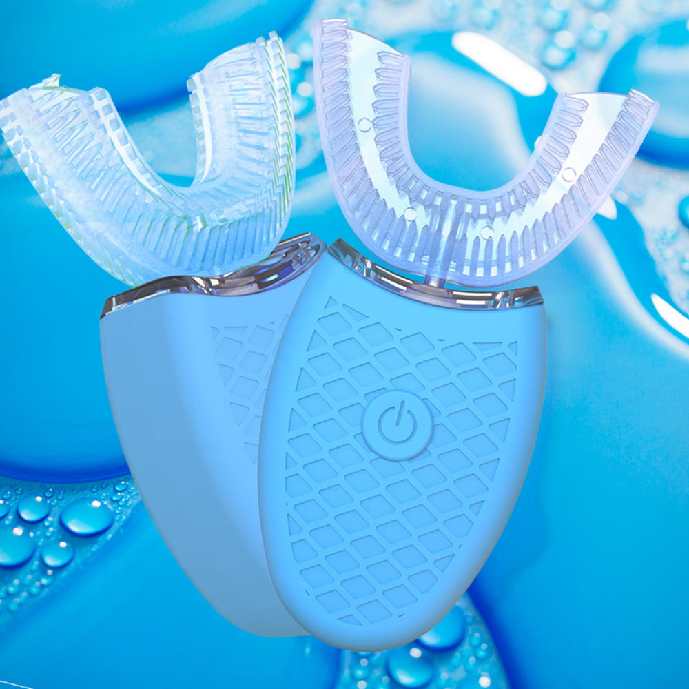 Automatic 360 Degree Electric U-shaped Toothbrush 4 Modes Tooth Brush Adult Intelligent Clean Teeth Tools. 