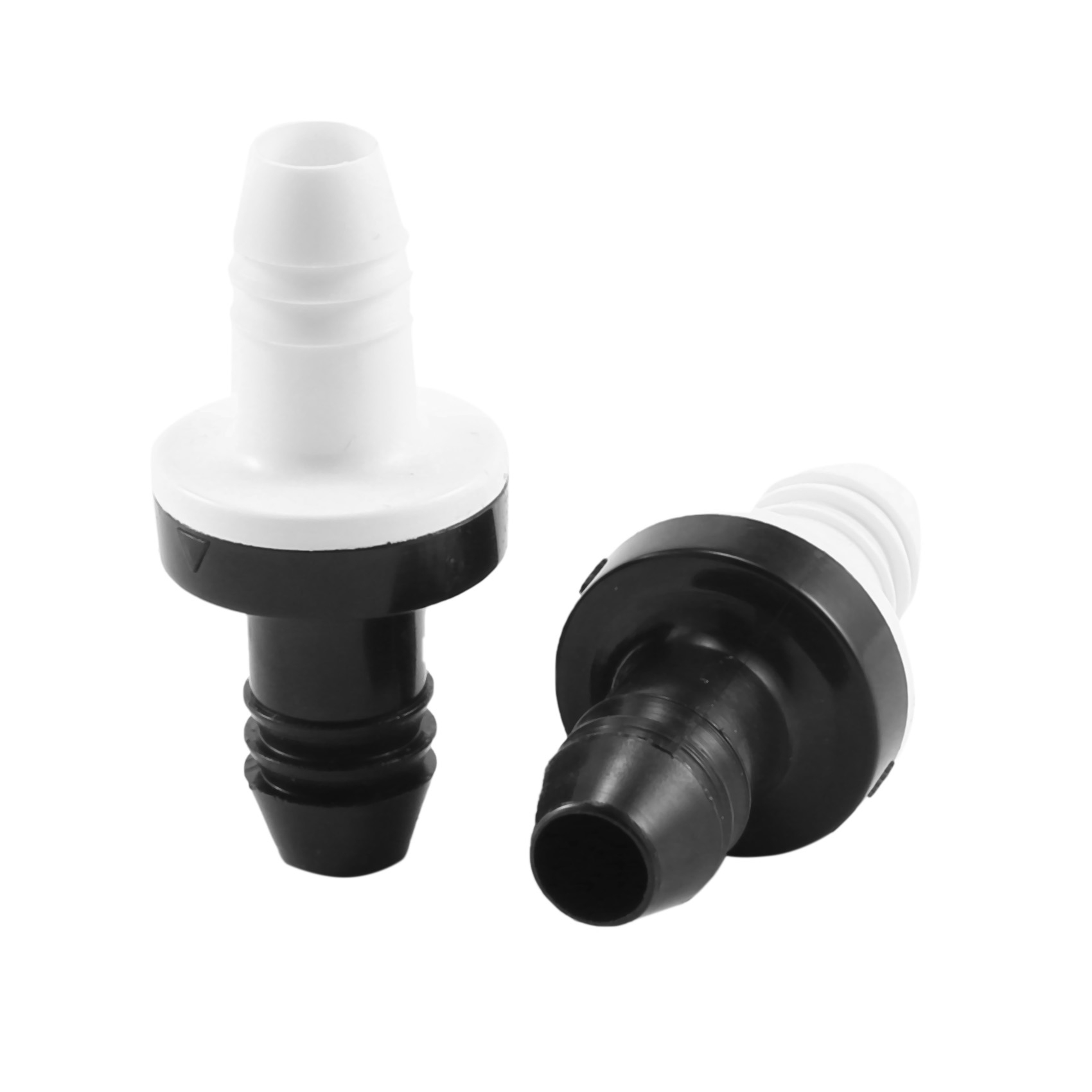 JDXHLAU 6Pcs 3/8 Inch 10mm Inline Abs One Way Water Non Return Check Valve for Fuel Gas Liquid Air. 