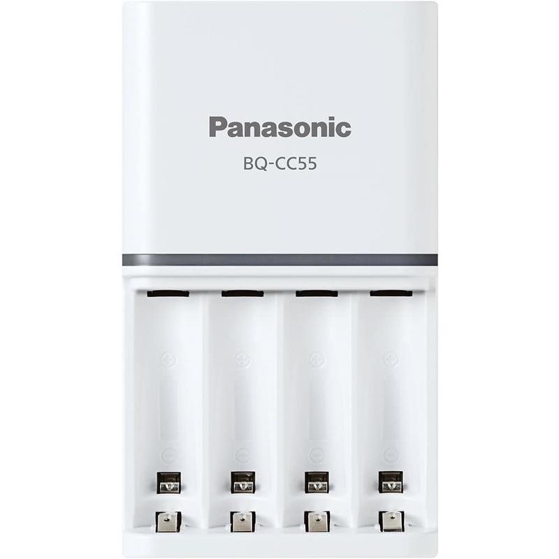 Panasonic Eneloop (BQ-CC55) Fast Smart Charger 1.5 Hours With Individual Control - White