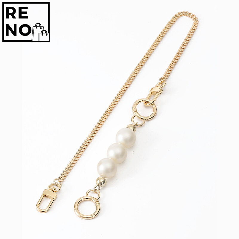 Applicable To Coach Pencil Case DIY Replacement and Transformation of Pearl Chain Accessories of Armpit Bag Gucci Small Cylinder Bag Modified Shoulder Strap Handbag Belt Replaceable Bag Accessories 73cm. 