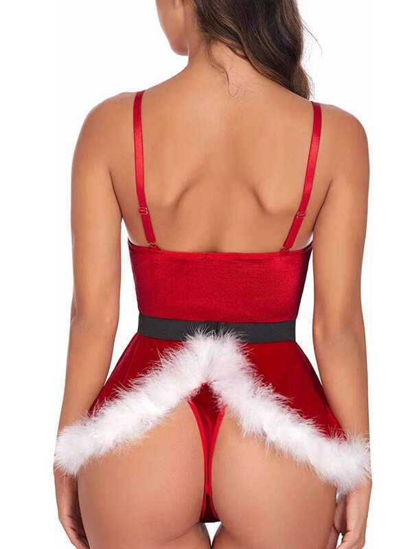 [PO] Sexy geries for Woman Christmas Fun Temptation Passion Uniforms One Piece Clothing Dominant Queen Sexiest Panties Bra Skirt ☆