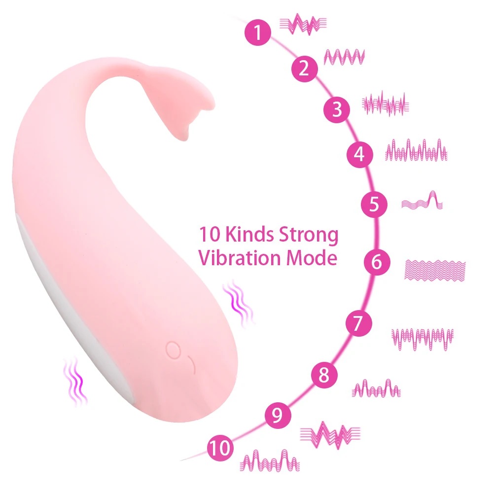 18+ Phone App Controlled Whale Vibrating Egg Sex Toy. 