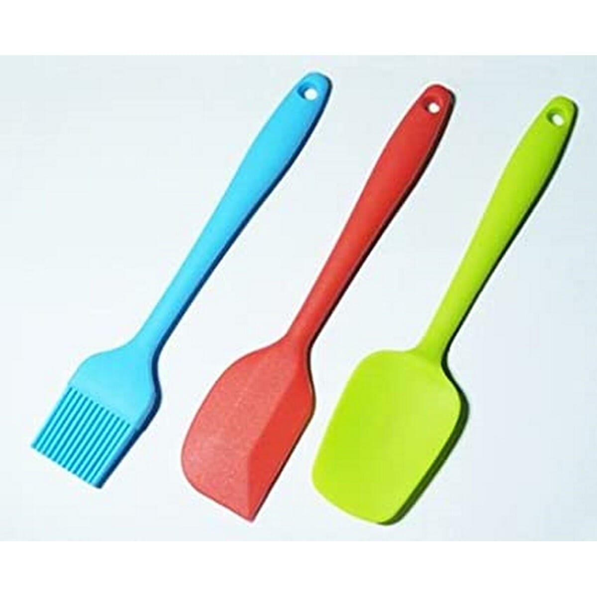 3pcs Kitchen Spatula Pastry Brushes And Heat Resistant Silicone