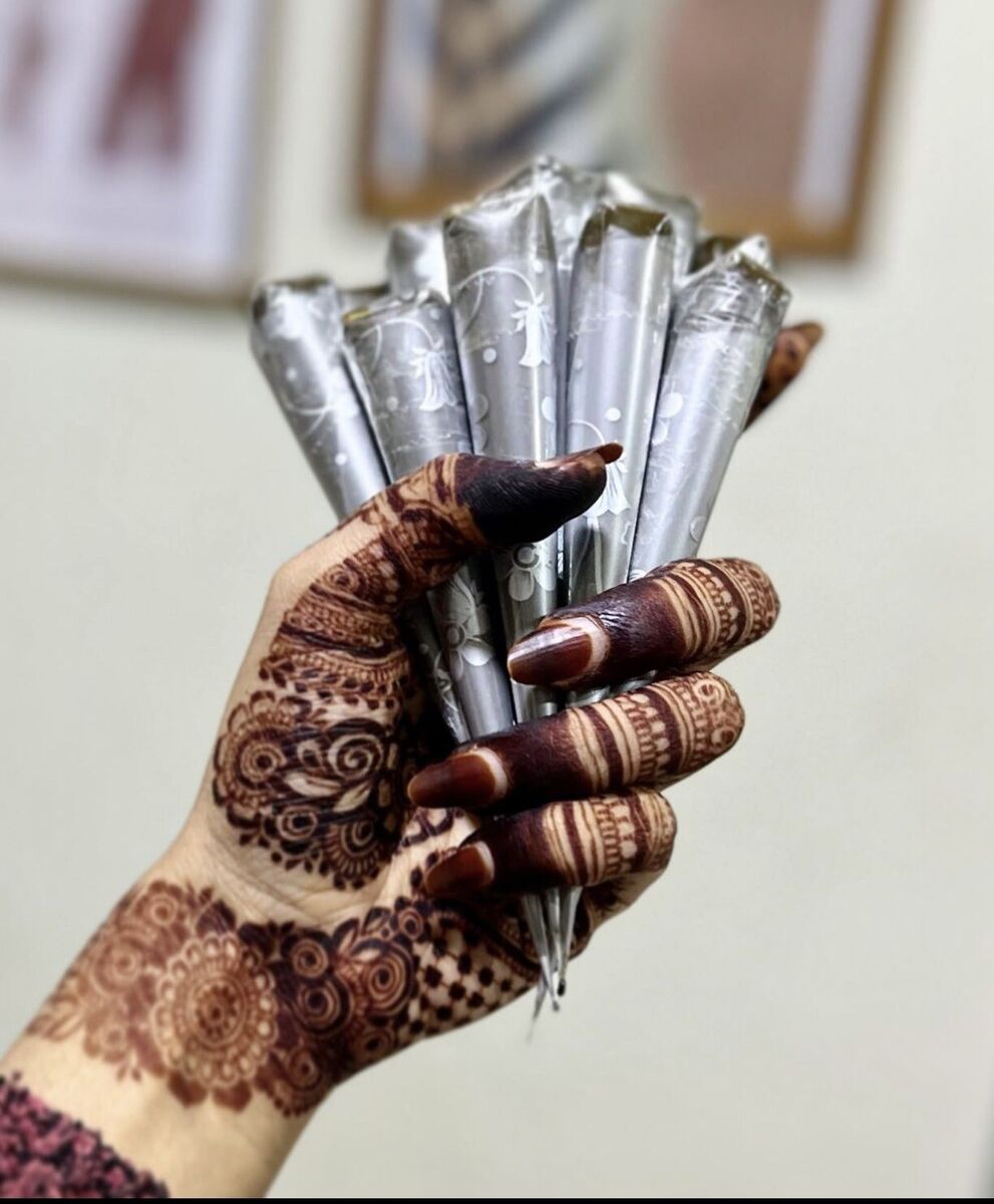 Natural Mehendi Cone | Natural Henna Cone | Organic Henna Cone - Bridal Mehndi Cone - 25g