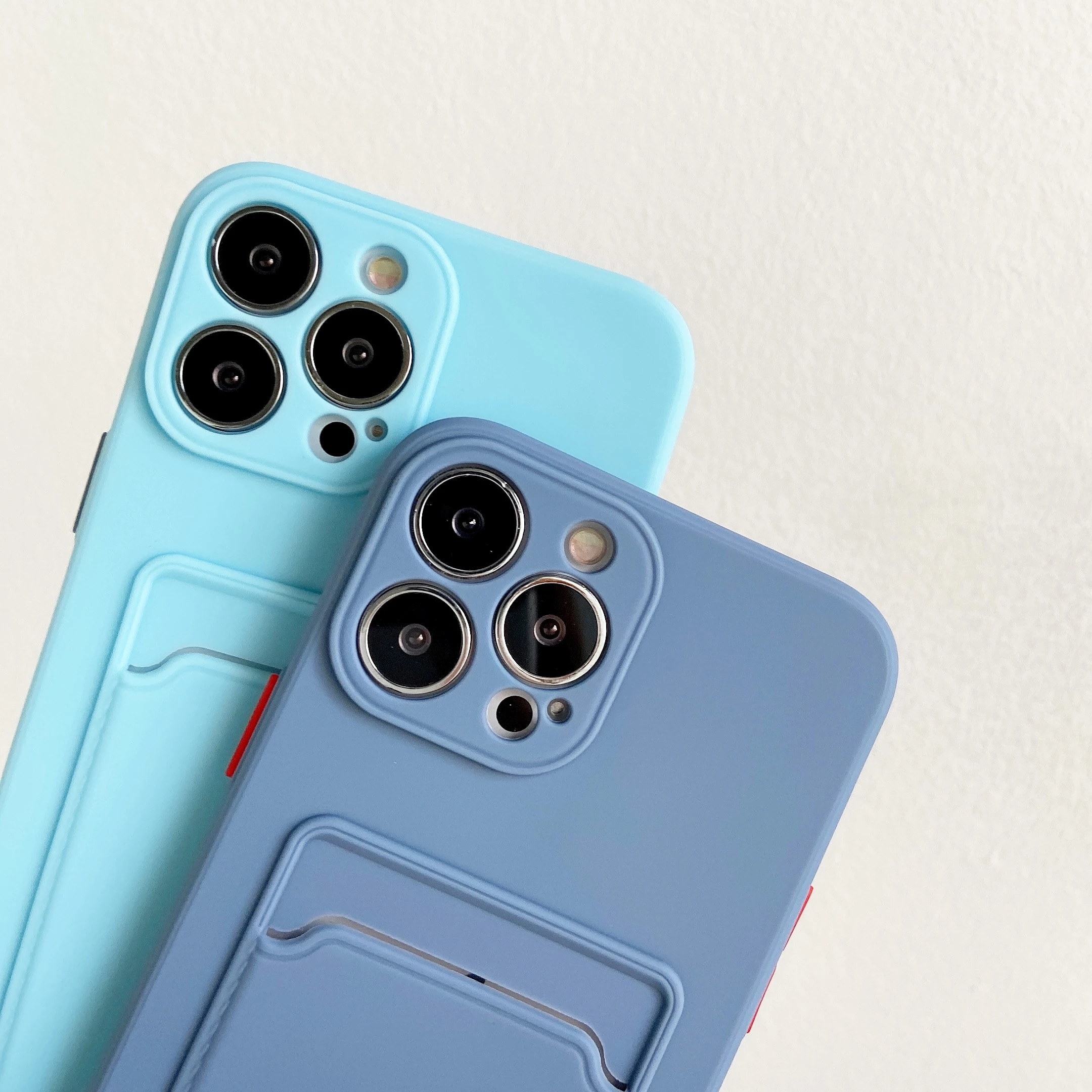 【ThinkWay】Luxury Card Holder Phone Case for iPhone 13 12 Pro Mini 11 XS Max XR 6 6S 7 8 Plus TPU Wal Soft Back Cover Shockproof Coque. 