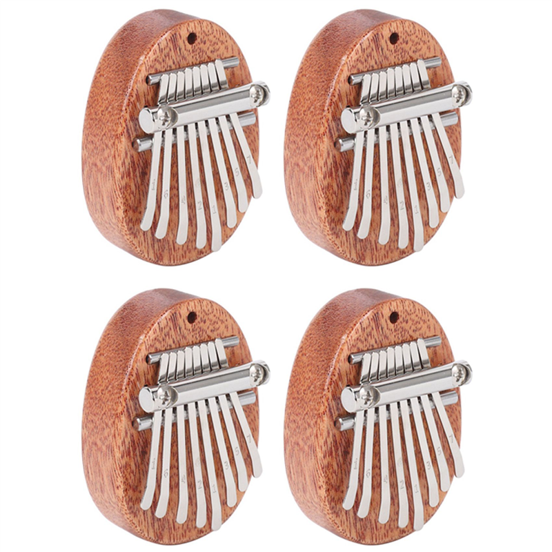4X 8 Key Mini Kalimba Exquisite Finger Thumb Piano Marimba Musical Good Accessory Pendant Gift