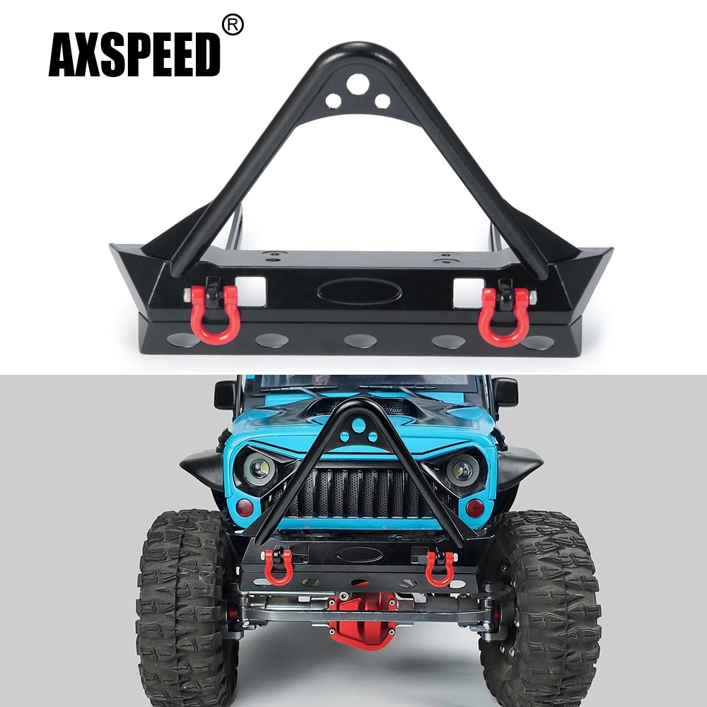 Reading WritingAXSPEED CNC Metal Front Bumper with Trailer Hook for Axial SCX10 1/10 RC Crawler Car Upgrade Parts AccessoriesWooden Toys