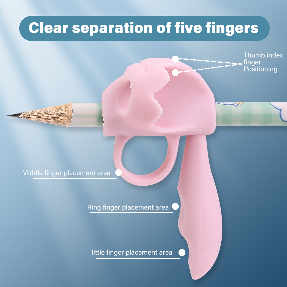 Five-Finger Children Writing Pencil Holder Kids Learning Practise Pen Aid Grip Posture Correction Device Child Writing Tools. 