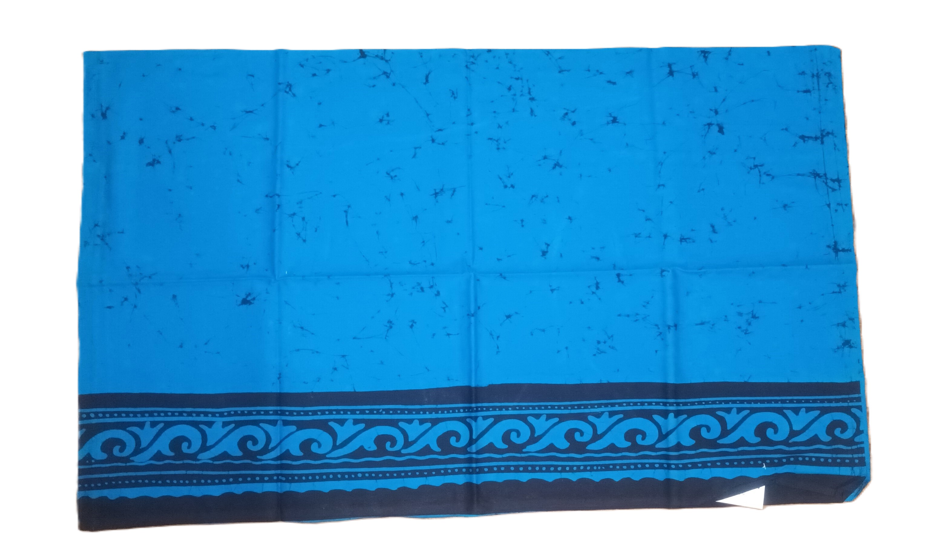 Batik Sarong Lungi for Men - Blue -(Navy Blue) Colour Cotton Sarong Bathik Sarong   Pre-Stitched Handmade EthnicWear. 