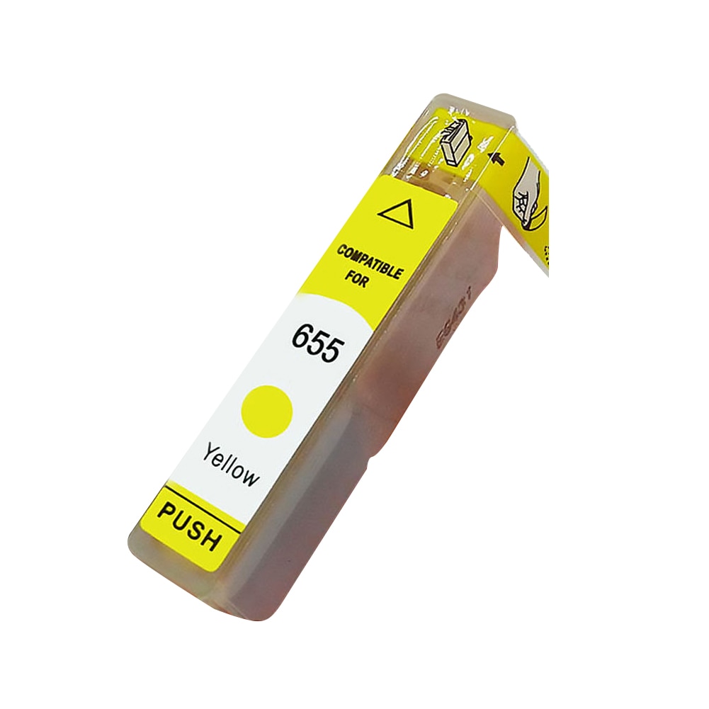 4Pcs Compatible Ink Cartridges for HP 655 Deskjet 3525 4615 4625 5525 6520 6525. 