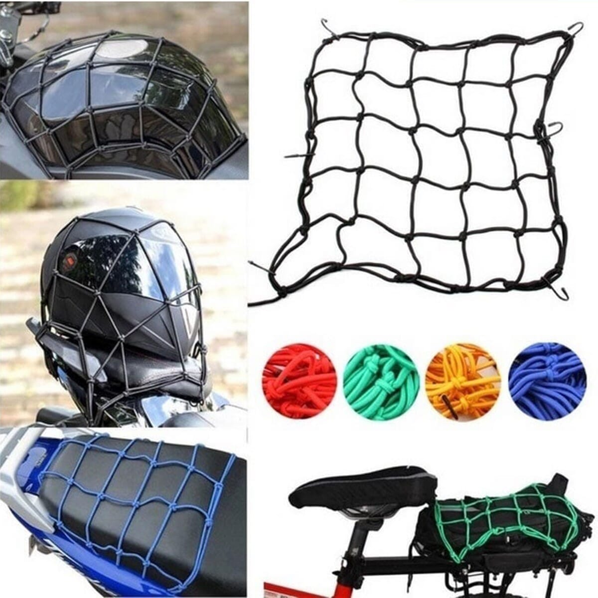 Luggage net for store motorcycle