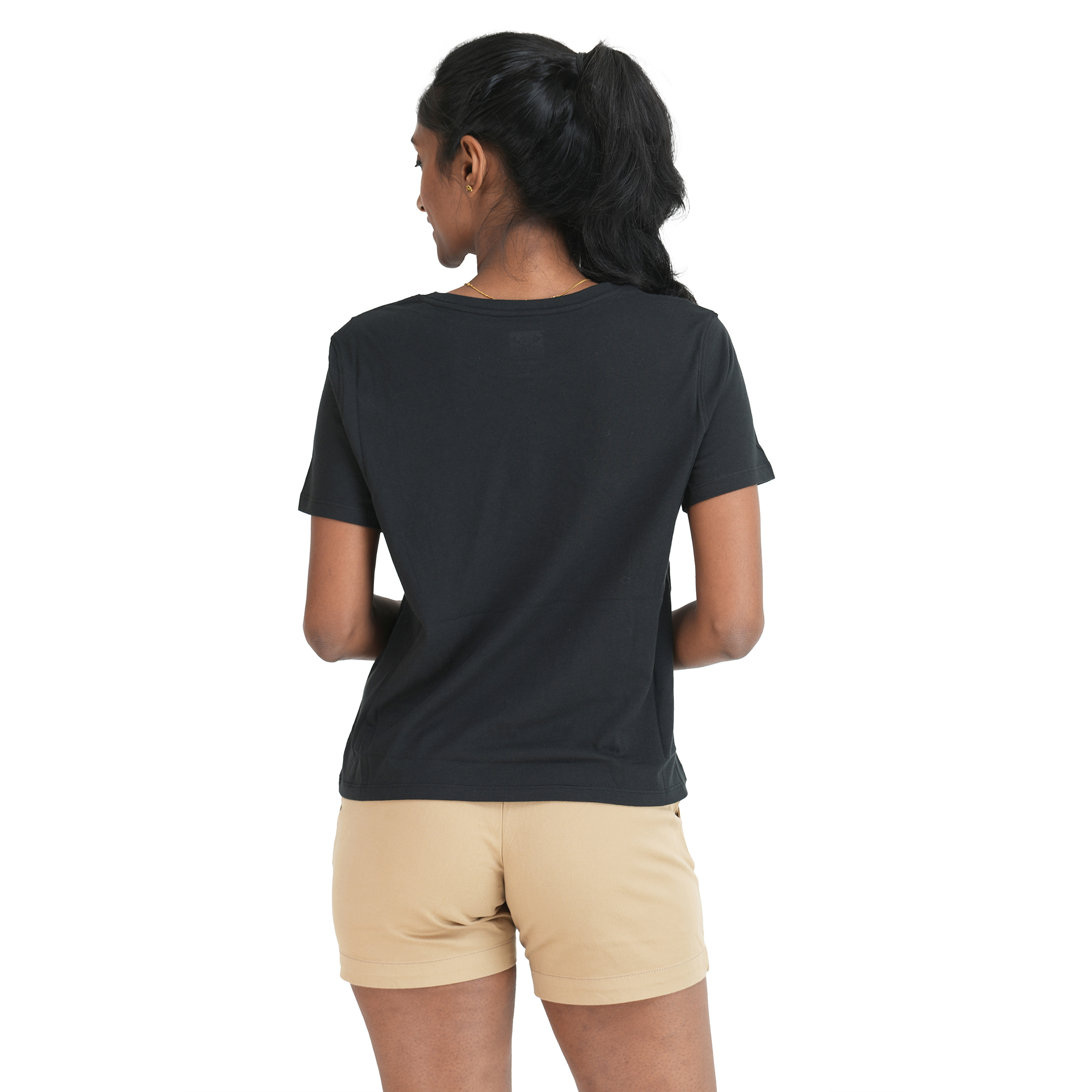 Women’s Crew Neck T-Shirt – Black. 