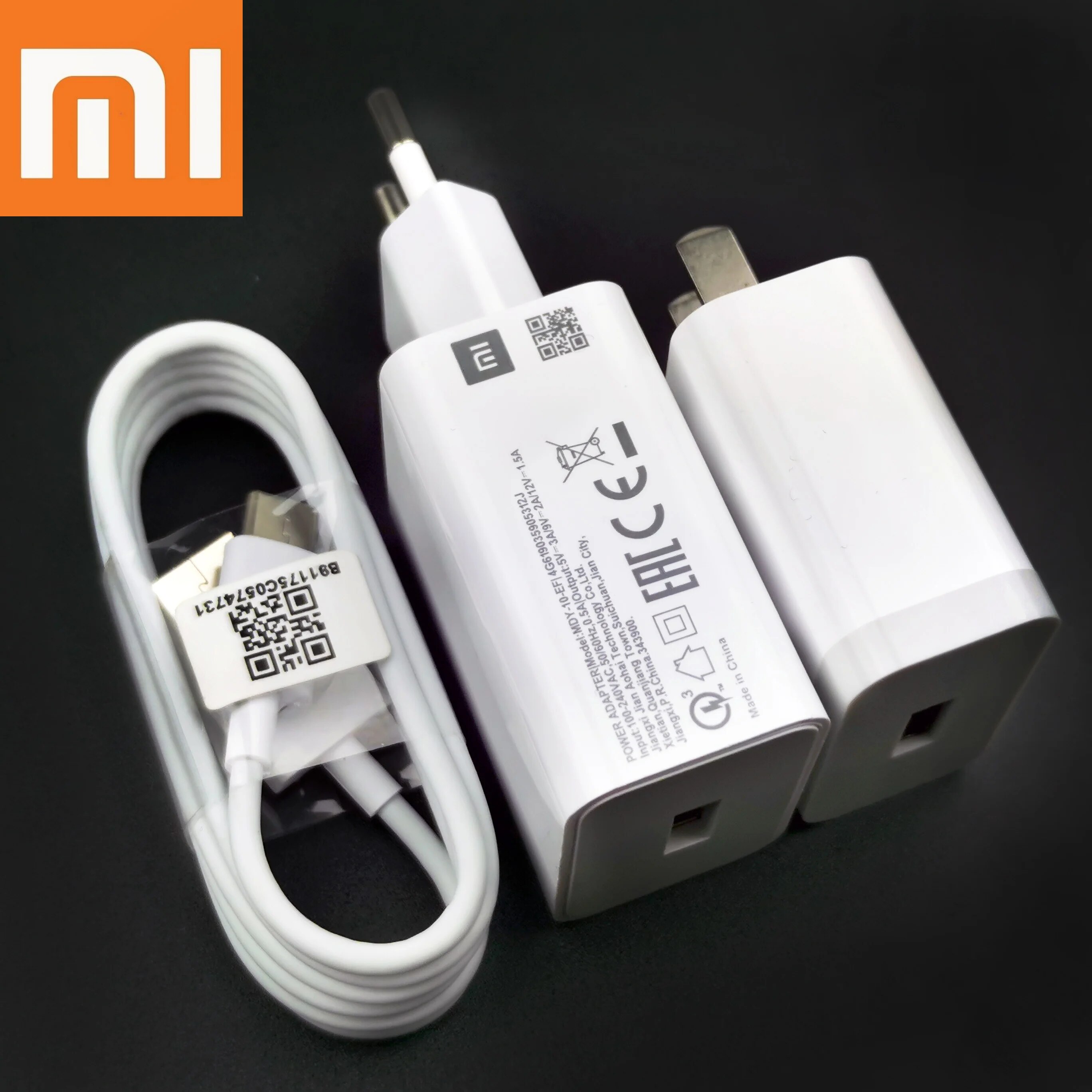 Xiaomi Redmi Note 8 Pro Charger Original 18W Fast Charge Power Adapter for Xiaomi Mi 8 9 Redmi Note 7 9 10 Usb Type C 3A Cable. 