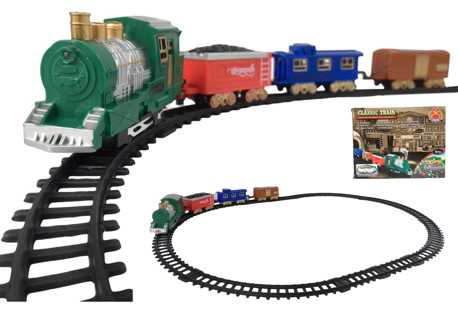 Toys & Games Radio & Remote Control Keruite Electric Orbit Track Train