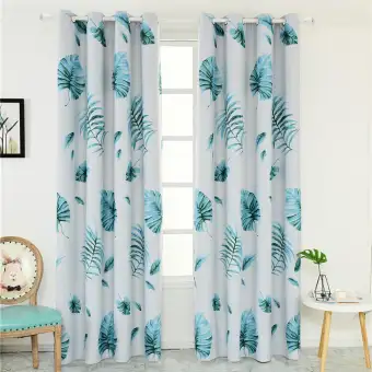 Uebfashion Blackout Curtains Tropical Print Living Room Bedroom