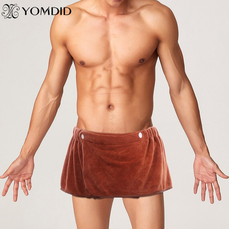 【Hot】 Men Soft Wearable Bath Towel Short Towels Soft Microfiber Swimming Beach Towel Blanket Toalla De Playa