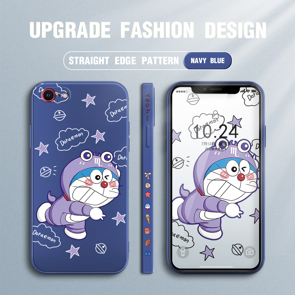 Jizetin For Iphone Se Case Cute Cartoon Purple Doraemon Anime Side Design Phone Case Ultra Soft Edge Pattern Liquid Silicone Phone Cases Buy Online At Best Prices In Srilanka Daraz Lk