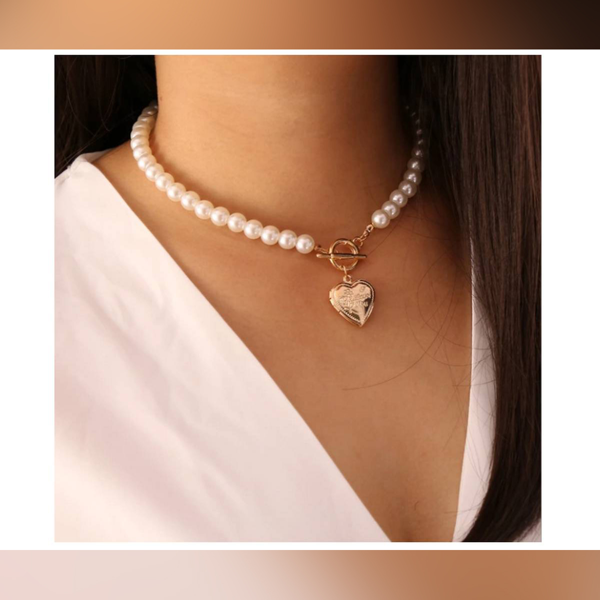 Necklace for Women Imitation Pearls Choker Necklaces Female. 