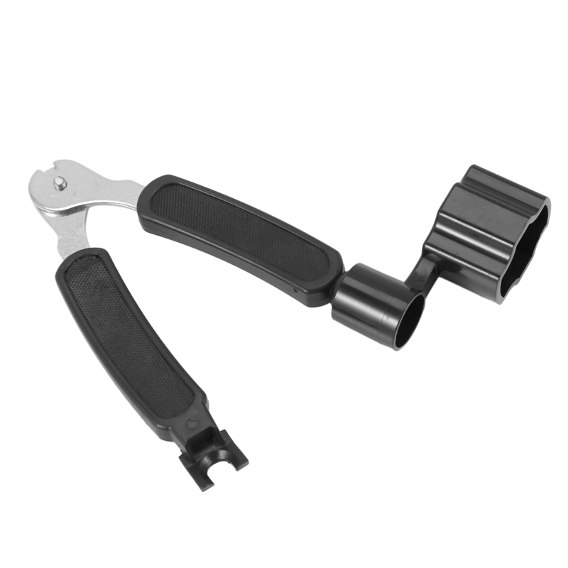 ARELENE 2X Black 3 in 1 Multifunction Guitar String Winder String Cutter Pin Puller. 