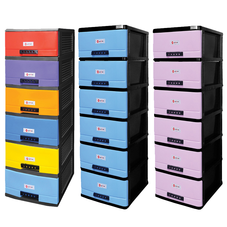 6 Drawer Large Storage Cart and Personal Organizer, Heavy-Duty Plastic Storage drawers Mobile Cabinet with Wheel, Large Containers for Storing Arts, Crafts, Toys and Clothes