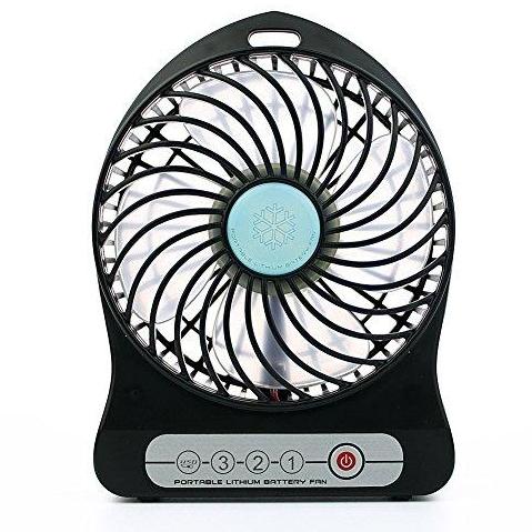 Rechargeable Portable Mini Fan With 3 Speed Settings. 