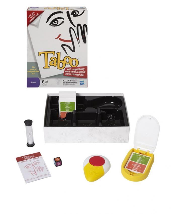 Taboo Board Game - The Game of Unspeakable Fun Fun Family Games for Adults & Kids. 