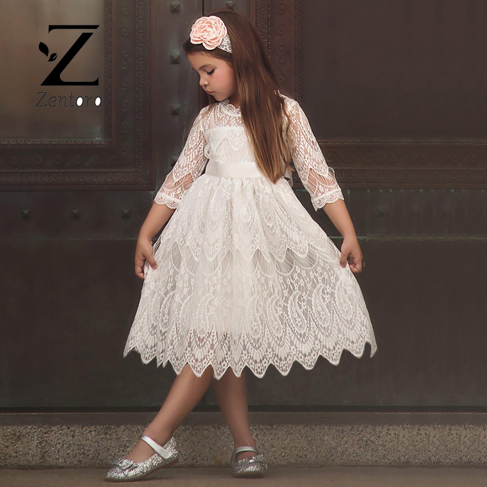 Zentora Children Dress Mesh Deisgn Kids Princess Dress. 