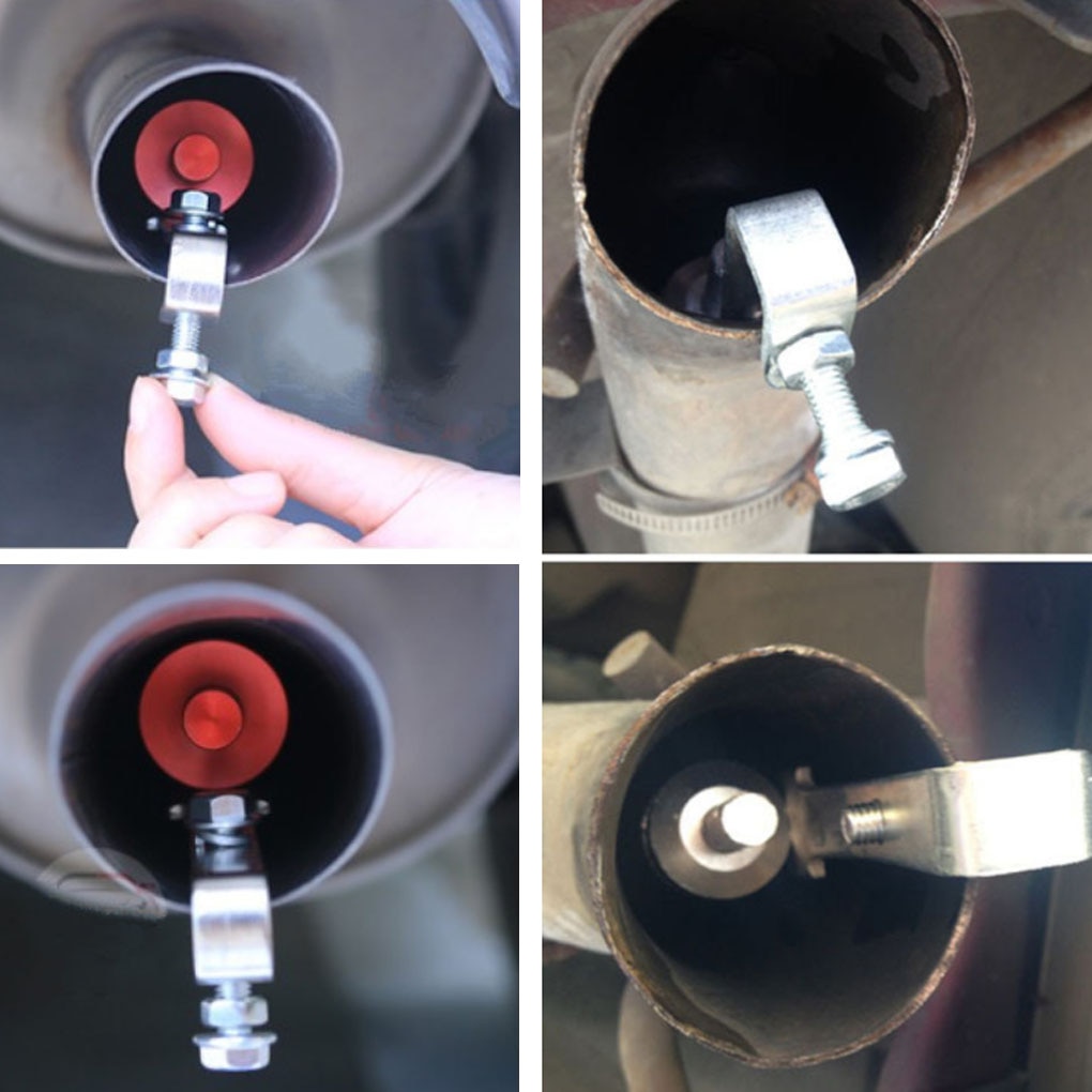 【Silver S】 Universal Sound Simulator Car Sound Whistle Vehicle Refit Exhaust Turbo Whistle Car Turb Muffler. 
