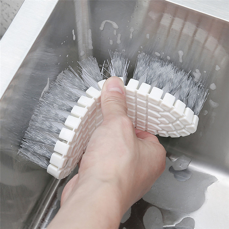 1PCS-Kitchen Cooktop Cleaning Brush Bendable Bathtub Sink Tile Brush Multipurpose Home Kitchen Bathroom Cleaner Tools. 