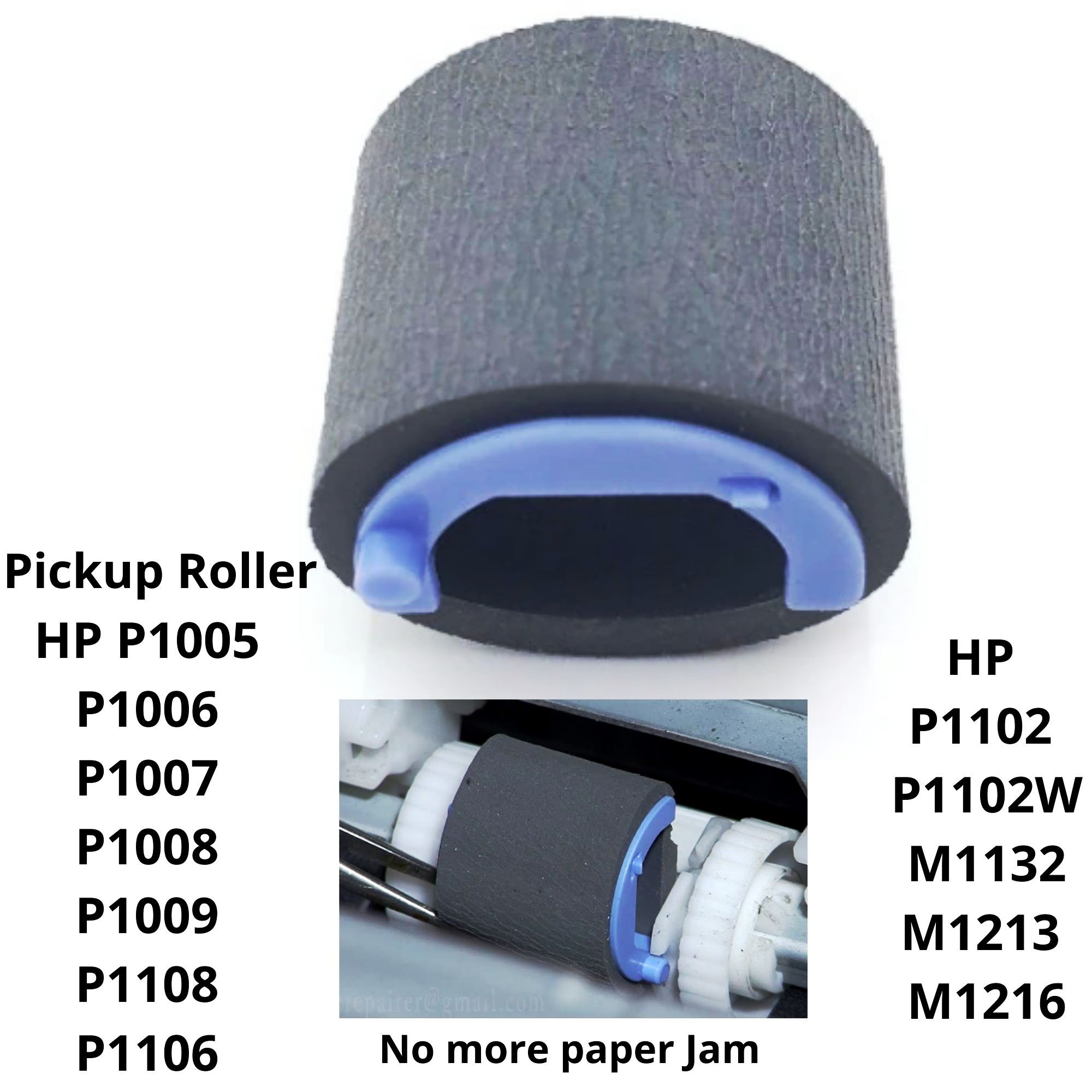 Paper Pick Up Roller Rubber Only Pickup Roller For HP Laser Jet 1012